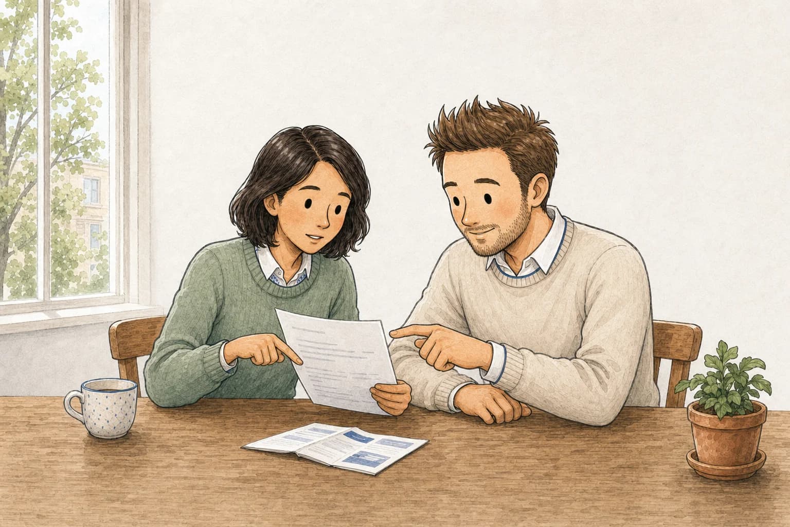 Reading illustration
